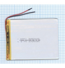 Аккумулятор Li-Pol (батарея) 3*83*103мм 2pin 3.7V/3700mAh
