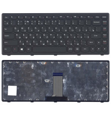 Клавиатура для ноутбука Lenovo Flex 14 G400s черная с рамкой