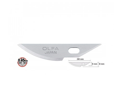 Сменные лезвия OLFA (Олфа) OL-KB4-R/5 5 шт.