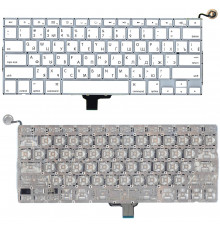 Клавиатура для ноутбука Apple Macbook A1342 2009/2010 белая 13,3