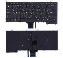 Клавиатура для ноутбука Dell Latitude E7420 черная с подсветкой без указателя