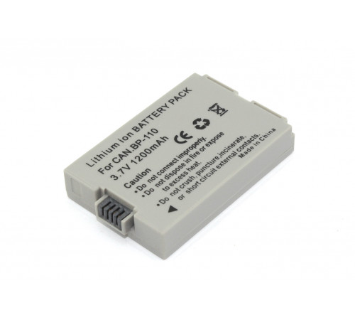 Аккумуляторная батарея для видеокамеры Canon HFR20 (BP-110) 3.7V 1250mAh Li-ion