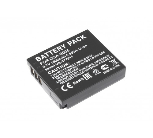 Аккумуляторная батарея для фото и видеокамеры Panasonic Lumix DMC-FS1 (CGA-S005) 3.7V 1500mAh Li-ion