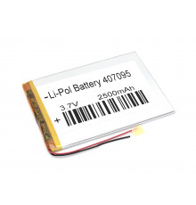 Аккумулятор Li-Pol (батарея) 4*70*95мм 2pin 3.7V/2500mAh