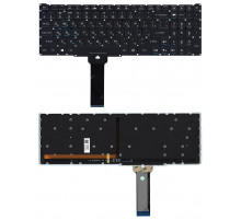 Клавиатура для ноутбука Acer Predator Helios 300 PH315-52 черная с цветной подсветкой