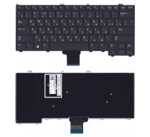 Клавиатура для ноутбука Dell Latitude E7440 черная без подсветки и без указателя