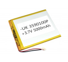 Аккумулятор Li-Pol (батарея) 3.5*90*100мм 2pin 3.7V/5000mAh