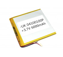 Аккумулятор Li-Pol (батарея) 4*100*100мм 2pin 3.7V/6000mAh