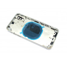 Задняя крышка (корпус) в сборе с рамкой для Apple iPhone Xs white