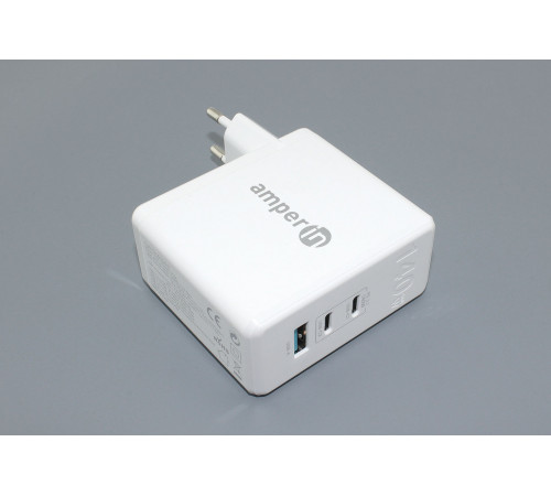 Блок питания (сетевой адаптер) Amperin GaN charger (YDS-TC140-012A) 140W, white