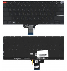 Клавиатура для ноутбука Asus Vivobook Pro 14 X3400 черная с подсветкой