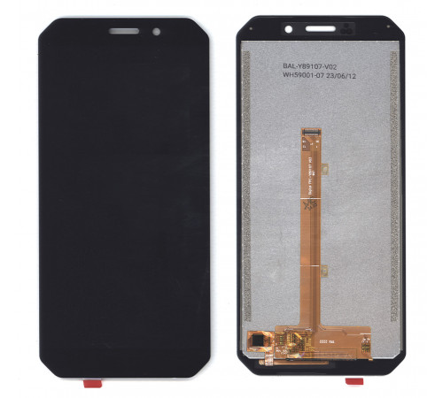 Дисплей для Doogee S51 в сборе с тачскрином черный