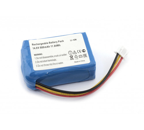 Аккумулятор для пылесоса HOBOT 168, 188, 198, 268, 288 14.8V 800mAh / 11.84Wh