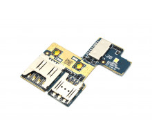Плата с разъемом Sim и SD для Asus ZB450KL