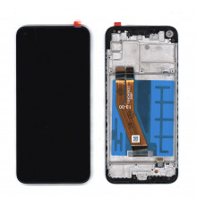 Дисплей (модуль) для Samsung Galaxy A11 SM-A115 в сборе с тачскрином и рамкой (N,G ver.) черный