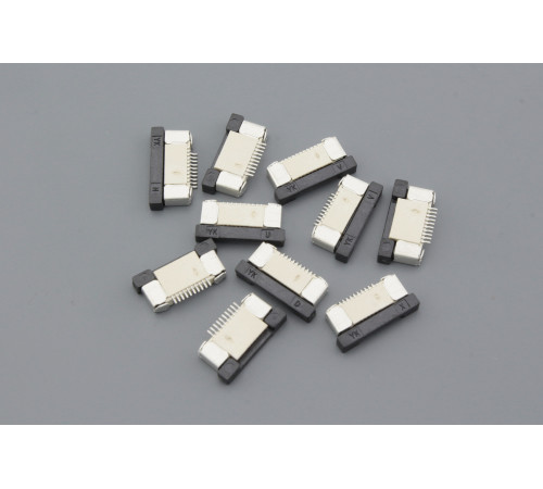 Разъем FPC  Half Coverage Bottom Contact 0.5K-BX-10PWB 10 pin высота 2мм шаг 0,5мм 10 шт