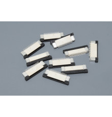Разъем FPC  Half Coverage Bottom Contact 0.5K-BX-20PWB 20 pin высота 2мм шаг 0,5мм 10 шт