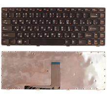 Клавиатура для ноутбука Lenovo Ideapad B470 V470 черная с рамкой