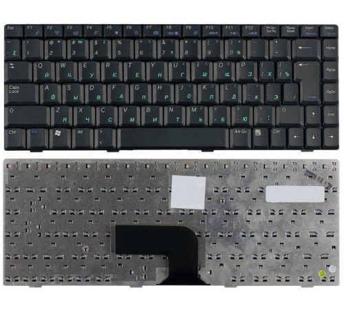 Клавиатура для ноутбука Asus W5 W6 W7 черная ver.2
