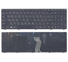Клавиатура для ноутбука Lenovo IdeaPad G500 G700 черная с черной рамкой